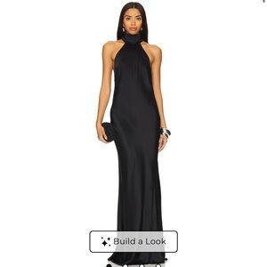Revolve - House of Harlow 1960 Black Backless Dress